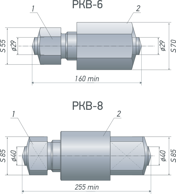 Схемы разжимов кривошипа РКВ