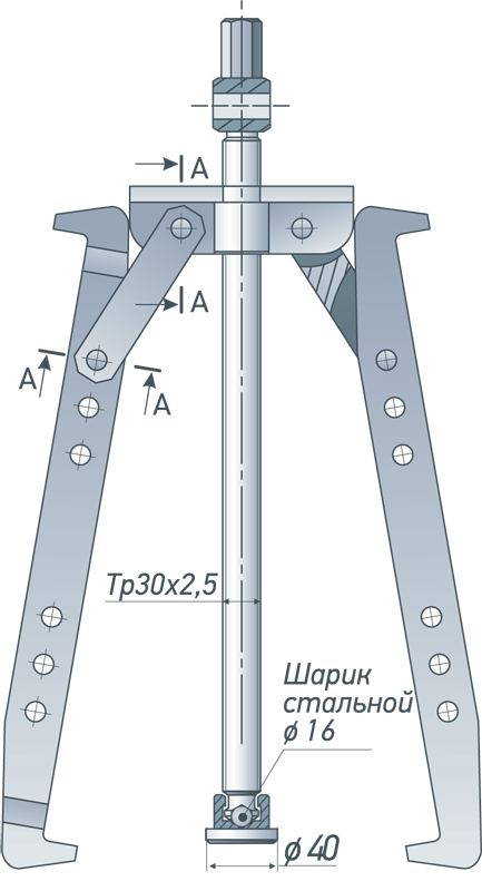 Схема съёмника СМВ(2)-5-350