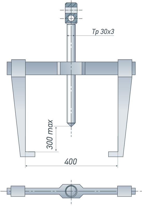 Схема съёмника СМВ(2)-5-400